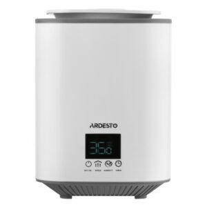 ARDESTO Ultragarsinis oro drėkintuvas, 25m2, 3.1l, 250ml/h, elektrinis valdymas, viršutinis vandens pylimas, ekranas, baltas