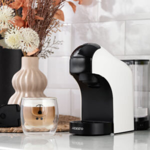 ARDESTO kapsulinis kavos aparatas, 0.8l, Nespresso, Nescafe Dolce Gusto kapsulės, malta kava, jutiklinis valdymas, baltas - Image 14