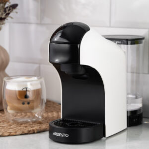 ARDESTO kapsulinis kavos aparatas, 0.8l, Nespresso, Nescafe Dolce Gusto kapsulės, malta kava, jutiklinis valdymas, baltas - Image 20