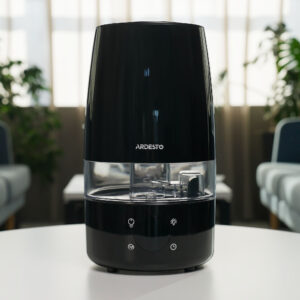 ARDESTO Ultragarsinis oro drėkintuvas, 30m2, 4l, 280ml/h, elektrinis valdymas, nuotolinio valdymo pultas, vandens įpylimas iš viršaus, ekranas, juodas - Image 14