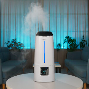 ARDESTO oro drėkintuvas ultragarsinis, 40m2, 6.5l, 390ml/h, elektrinis valdymas, nuotolinio valdymo pultas, viršutinis vandens pildymas, ekranas, baltas - Image 15