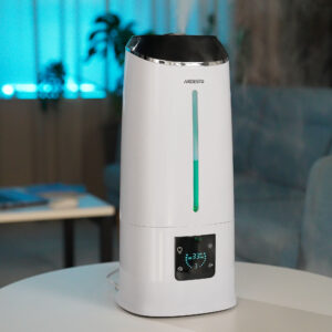 ARDESTO oro drėkintuvas ultragarsinis, 40m2, 6.5l, 390ml/h, elektrinis valdymas, nuotolinio valdymo pultas, viršutinis vandens pildymas, ekranas, baltas - Image 10