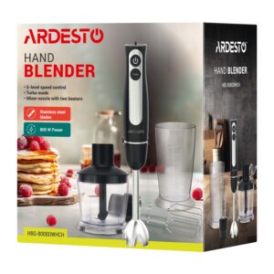 ARDESTO Panardinamasis trintuvas HBG-800BDWHCH, 800W, 3in1, dubuo-600ml, juoda-sidabrinė - Image 12