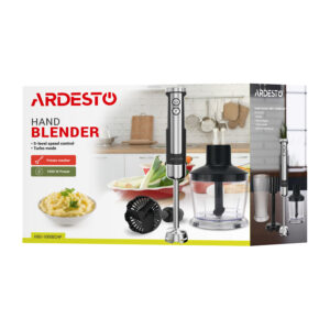 ARDESTO Trintuvas panardinamas HBG-1000BCHP, 1000W, 3in1, dubuo-600ml, juoda-sidabrinė - Image 12