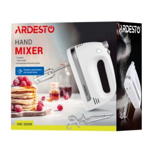 ARDESTO rankinis plaktuvas 300W, 4 antgaliai plakimui, turbo režimas, baltas - Image 10