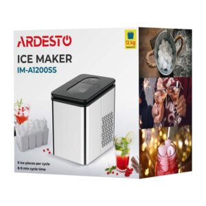 ARDESTO Ledo gaminimo aparatas buitinis, 12kg/per dieną, 1.8L, nerūdijančio plieno - Image 13