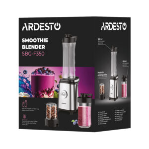 ARDESTO Trintuvas kokteiliams BG-F350, 350W, 2in1, butelis-600ml, butelis-300ml, kavos malūnėlis, juoda+sidabrinė - Image 25