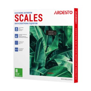 ARDESTO grindinės svarstyklės Leaves, 150 kg, AAAx2 pridedamos, stiklinės, spalvotos - Image 7
