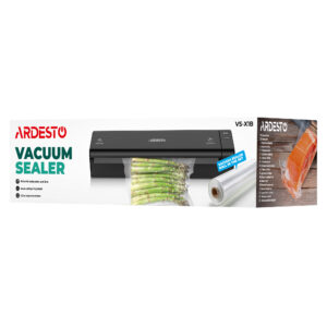 ARDESTO vakuuminis maisto pakavimo aparatas ritiniams ir maišeliams, 110W, 28 cm, elektroninis valdymas, +1 ritinys, plastikinis, juodas - Image 9