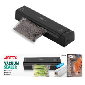 ARDESTO vakuuminis maisto pakavimo aparatas ritiniams ir maišeliams, 110W, 28 cm, elektroninis valdymas, +1 ritinys, plastikinis, juodas - Image 15