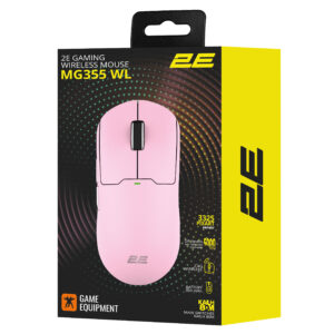 2E Gaming pelė MG355 WL, RGB, USB-A/WL, rožinė - Image 7