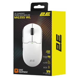 2E Gaming pelė MG355 WL, RGB, USB-A/WL, balta - Image 8