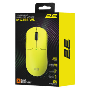 2E Gaming pelė MG355 WL, RGB, USB-A/WL, geltona - Image 10