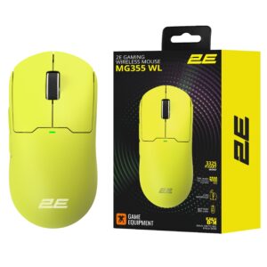 2E Gaming pelė MG355 WL, RGB, USB-A/WL, geltona - Image 9