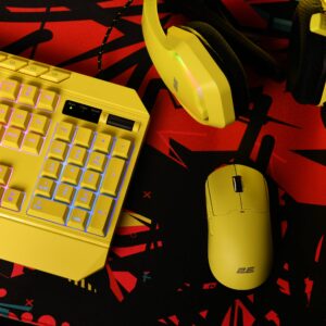 2E Gaming pelė MG355 WL, RGB, USB-A/WL, geltona - Image 4