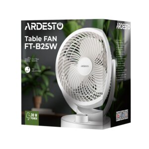 ARDESTO Stalo ventiliatorius FT-B25W 15 cm, 30W, baltas - Image 7