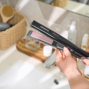 ARDESTO Plaukų tiesintuvas Pink Touch, 32W, 110-200C, keramika, pilka+rožinė - Image 3