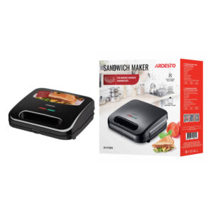 ARDESTO sumuštinių keptuvė SM-H110BSN, 700W, 1 plokštė sumuštiniams, korpusas – plastikas, juoda - Image 4