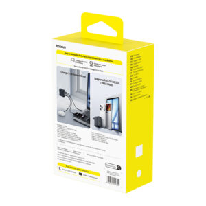 Baseus Enerfill FE22 sieninis įkroviklis 100W 2C+U juodas - Image 4