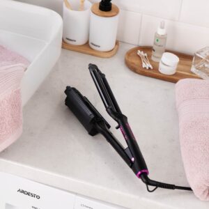 ARDESTO plaukų garbanojimo žnyplės bangoms formuoti Violet Pro, 90W, 170-210C, keramikinės, juodos - Image 14