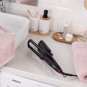 ARDESTO plaukų garbanojimo žnyplės bangoms formuoti Violet Pro, 90W, 170-210C, keramikinės, juodos - Image 18