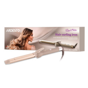 ARDESTO Plaukų garbanojimo žnyplės Pearl Cream HC-Y700PERL, 48W, >200С, ekranas, keramika, smėlio spalvos - Image 3