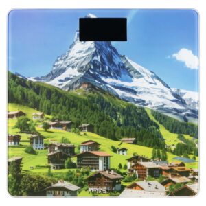 ARDESTO Grindinės svarstyklės MATTERHORN, 150kg, AAAx2 pridedamos, stiklinės, įvairiaspalvės