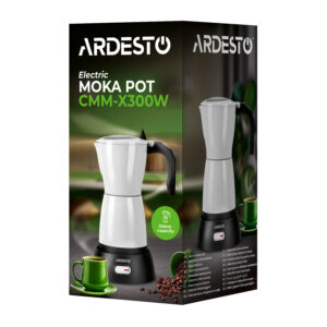 ARDESTO elektrinis moka kavinukas. 0.3l, maltai kavai, baltas - Image 8