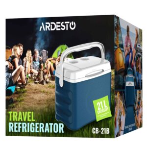 ARDESTO kelioninis šaldytuvas, 21l, ac.cold, 3.7 kg, tamsiai mėlynas - Image 2