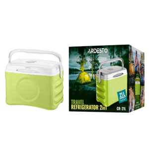 ARDESTO kelioninis šaldytuvas, 2in1, 21l, 220/12V, šildymas 55°C, vėsinimas 18-20°C, USB jungtis, 4.3kg, šviesiai žalias - Image 7