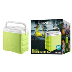 ARDESTO kelioninis šaldytuvas, 2in1, 29l, 220/12V, šildymas 55°C, vėsinimas 18-20°C, USB jungtis, 5kg, šviesiai žalias - Image 2