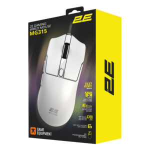 2E Gaming pelė MG315, USB-A, balta - Image 2