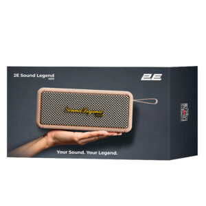 Nešiojamasis garsiakalbis 2E SoundLegend Mini 40W, BT 5.3, TWS, FLAC, MP3, WAV, EQ, išorinė baterija, IPX6, rudas - Image 6