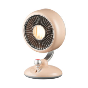 ARDESTO Stalinis ventiliatorius FT-F3600Y, 12 cm, įkraunamas, su apšvietimu, USB-A Type-C, smėlio spalvos