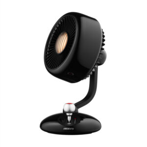 ARDESTO Stalinis ventiliatorius FT-F3600BL, 12 cm, įkraunamas, su apšvietimu, USB-A Type-C, juodas - Image 5