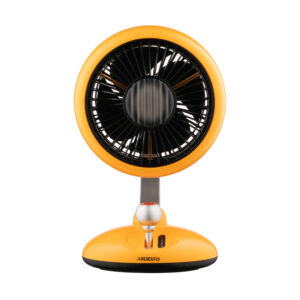ARDESTO Stalinis ventiliatorius FT-F3600Y, 12 cm, įkraunamas, su apšvietimu, USB-A Type-C, geltonas - Image 9