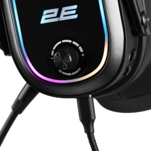 2E Gaming Žaidimų ausinės 2E GAMING HG320 V2, 7.1, USB-A, RGB, 2m, juodos - Image 12