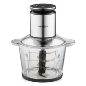 ARDESTO smulkintuvas, 800W, dubuo-3000ml, stiklinis, nerūdijančio plieno korpusas, juodas