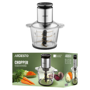 ARDESTO smulkintuvas, 800W, dubuo-3000ml, stiklinis, nerūdijančio plieno korpusas, juodas - Image 8