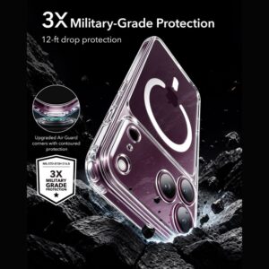 ESR CLASSIC HYBRID MagSafe IR GRŪDINTAS STIKLAS iPhone 17 Pro / 18 Pro SKAIDRUS - Image 5