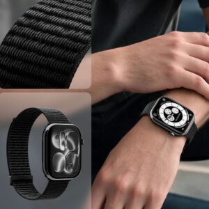 Spigen WBF01 DIRŽELIS APPLE WATCH 8 / 9 / 10 / 11 / SE / ULTRA (44 / 45 / 46 / 49 MM) juodos spalvos - Image 6
