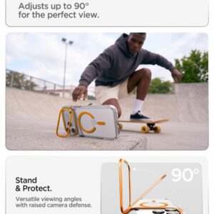 Spigen Ultra Hybrid OPTIK S MagSafe iPhone 17 Pro / 18 Pro SKAIDRUS/ORANŽINIS - Image 6