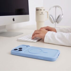 Tech-Protect MagMat MagSafe CC iPhone 17 Pro Max / 18 Pro Max MATINIS ŠVIESIAI MĖLYNAS - Image 6