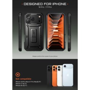 SupCase UNICORN BEETLE Pro iPhone 17 Pro / 18 Pro JUODAS - Image 6