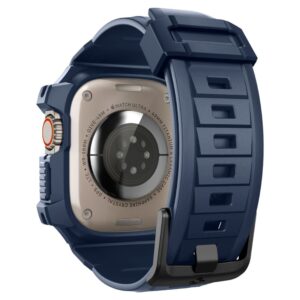 Spigen RUGGED ARMOR ”PRO” APPLE WATCH ULTRA 1 / 2 / 3 / 4 (49 MM) TAMSIAI MĖLYNAS - Image 5