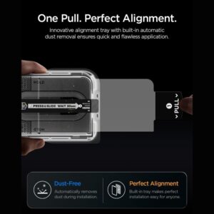 GRŪDINTAS STIKLAS Spigen GLAS.TR EZ FIT PRO HD AC 2-PACK IPHONE DUO CLEAR - Image 6