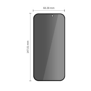 PRIVATUMĄ UŽTIKRINANTIS STIKLAS Tech-Protect ONETOUCH SET SPY+ 2-PACK iPhone 18 PRO PRIVACY - Image 6