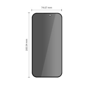 PRIVATUMĄ UŽTIKRINANTIS STIKLAS Tech-Protect ONETOUCH SET SPY+ 2-PACK iPhone 18 PRO MAX PRIVACY - Image 6