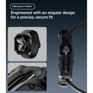 Spigen RUGGED ARMOR APPLE WATCH 12 (42 MM) MATINIS JUODAS - Image 6