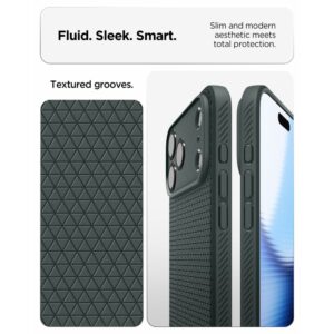 Spigen Liquid Air iPhone 17 Pro Max / 18 Pro Max DĖKLAS, ABYSS GREEN - Image 6